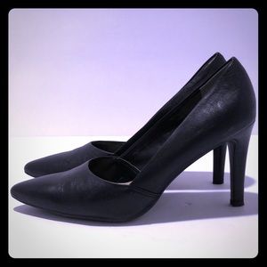 Franco Sarto Black Leather Heels
